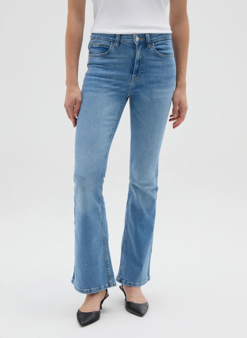 Ovs OVS Blue Flare Jeans In Stretch Denim